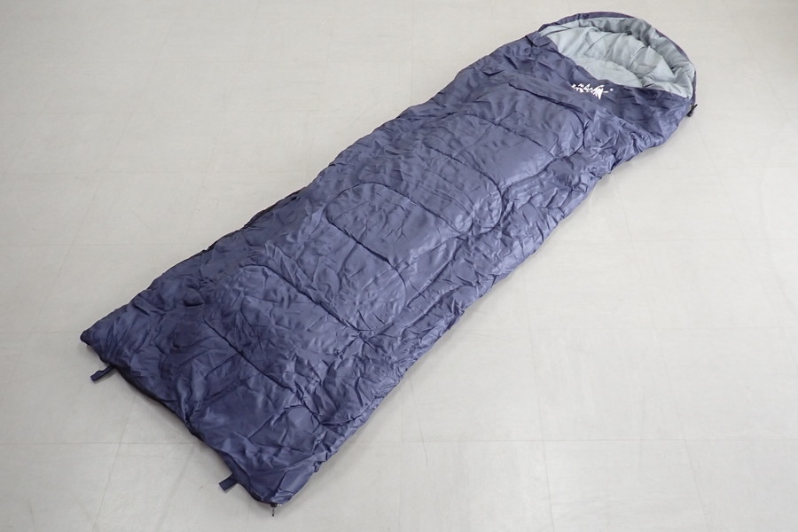 【冬オススメ】封筒型寝袋 ネイビー