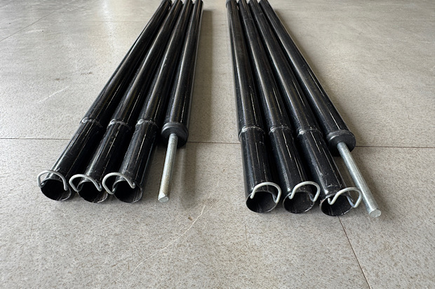 商品画像 コンパクトタープポール【黒】 160cm２本セット 2