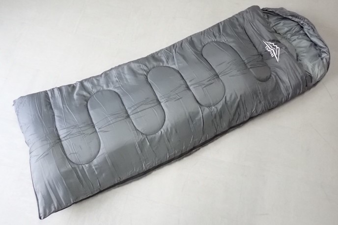 【冬オススメ】マミー型寝袋 グレー
