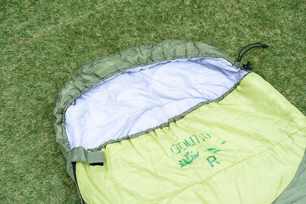 商品画像 マミー型寝袋（シュラフ）グリーン 2