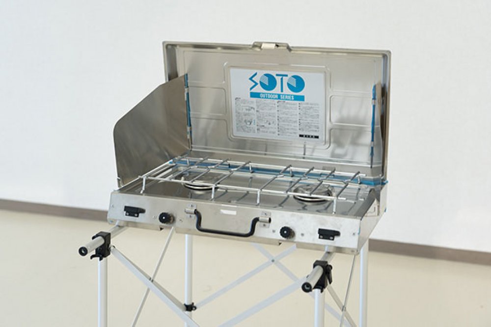 SOTO ステンレスツーバーナー（鉄板・スタンドセット） | 調理用品 