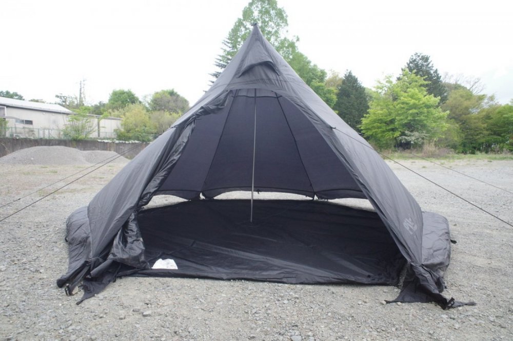 オガワ OGAWA Pilz7 BK ブラック フロアシート付き ピルツ 7 ワンポール テント キャンプ